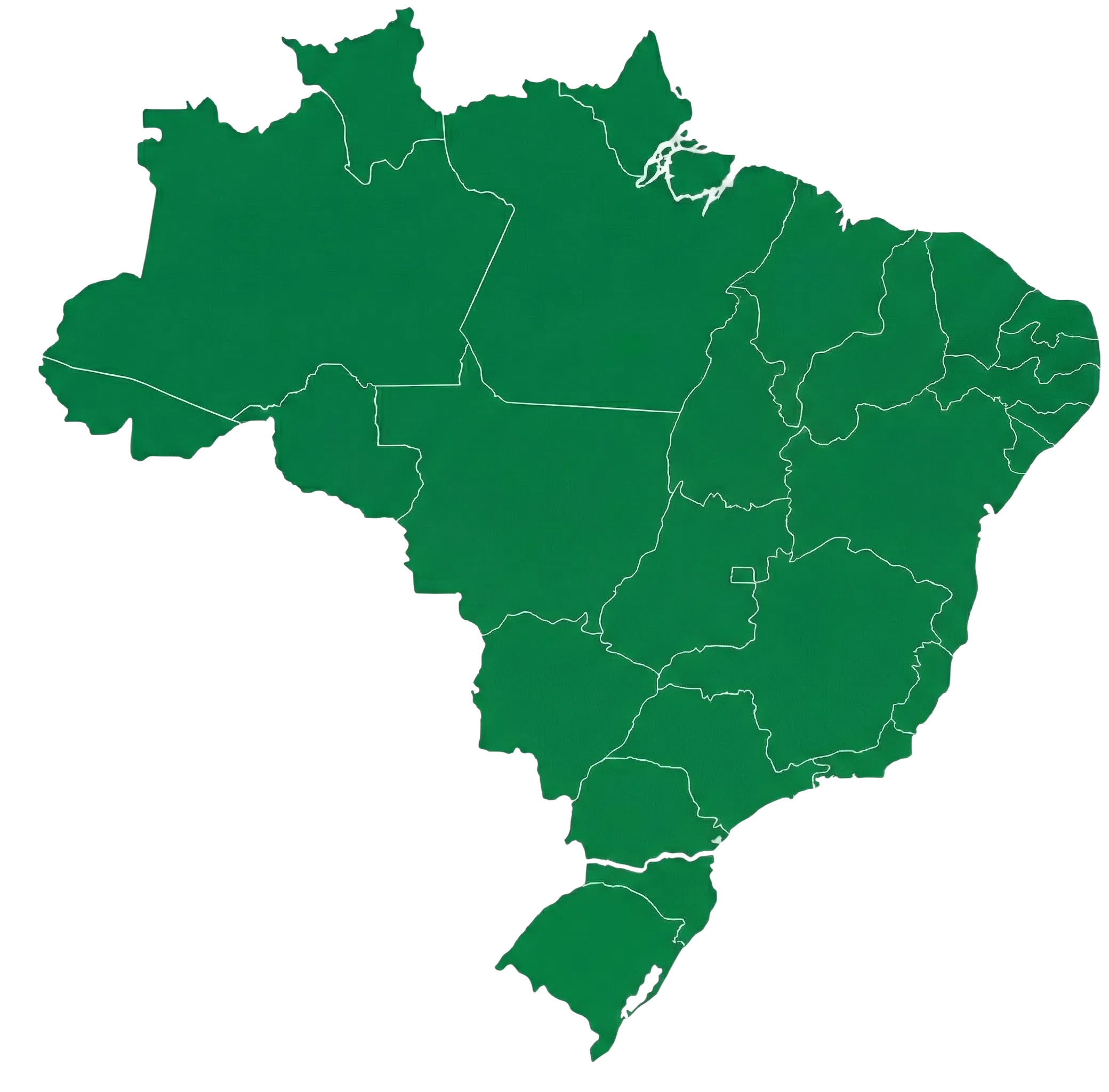 Mapa do Brasil com a atuação da Geo Agri